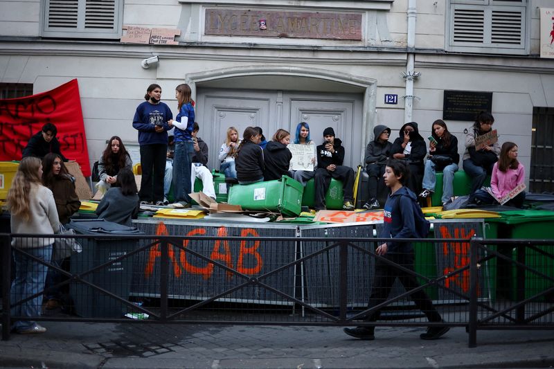French teens march for decent schools despite government's pledge to act