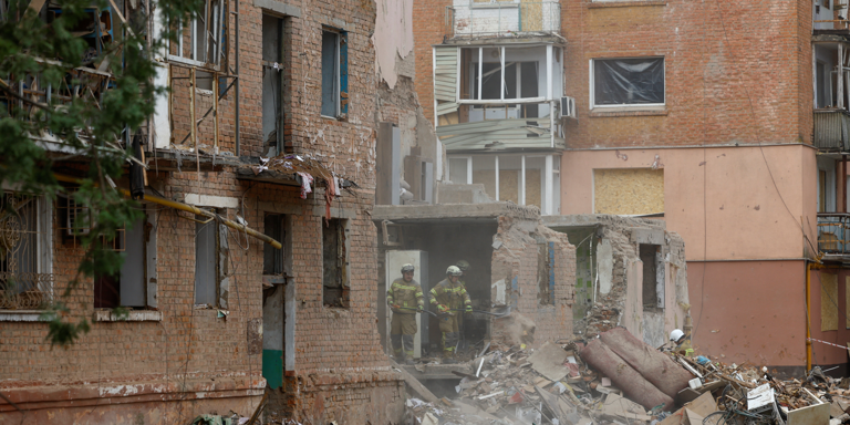 Search operation ends at site of Russian missile strike on five-story ...