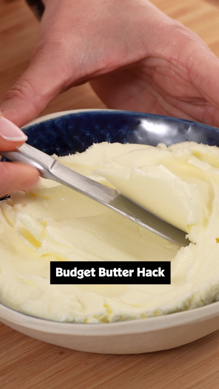 Easy homemade butter hack with a food processor