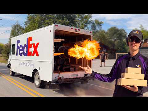 WhistlinDiesel builds jet-engine-swapped 3,000HP FedEx truck to perform ...