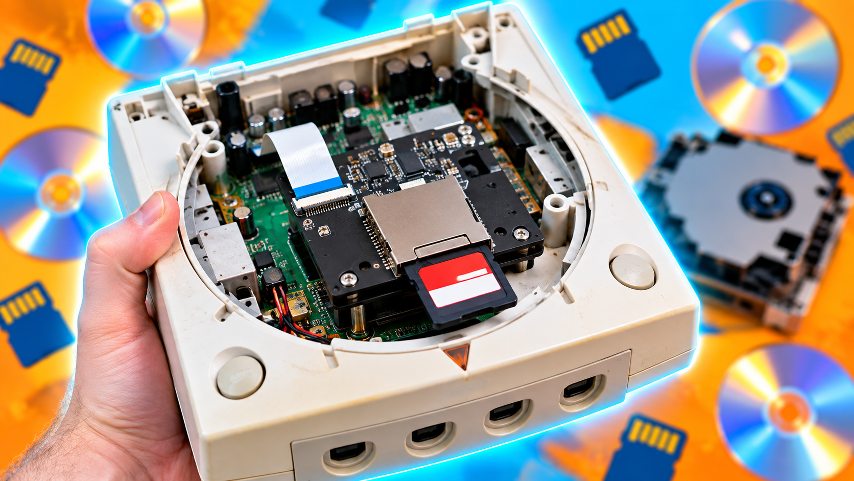 Dreamcast SD card mod - Replacing the console’s dying disc drive