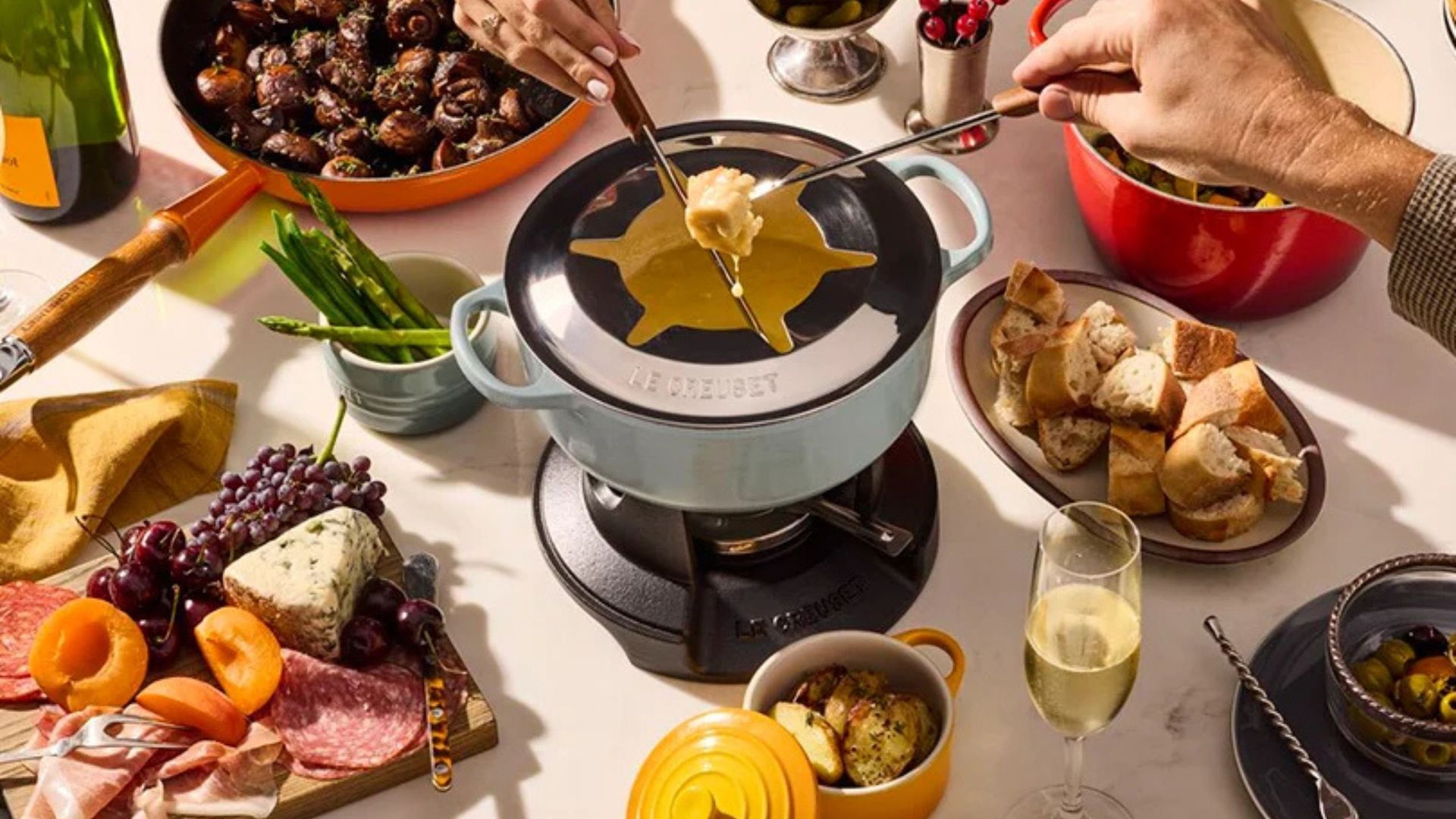 Le Creuset’s new fondue set is made to be the star of the holiday table