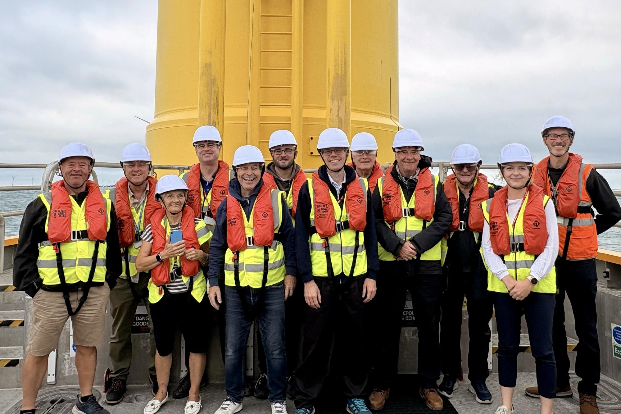 West Sussex councillors visit Rampion wind farm ahead of planned extension