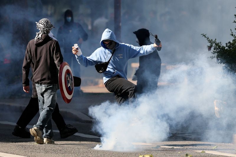 French teens march for decent schools despite government's pledge to act