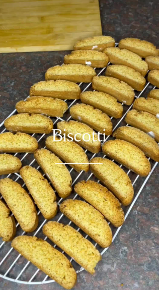 Homemade almond biscotti with a delicious crunch