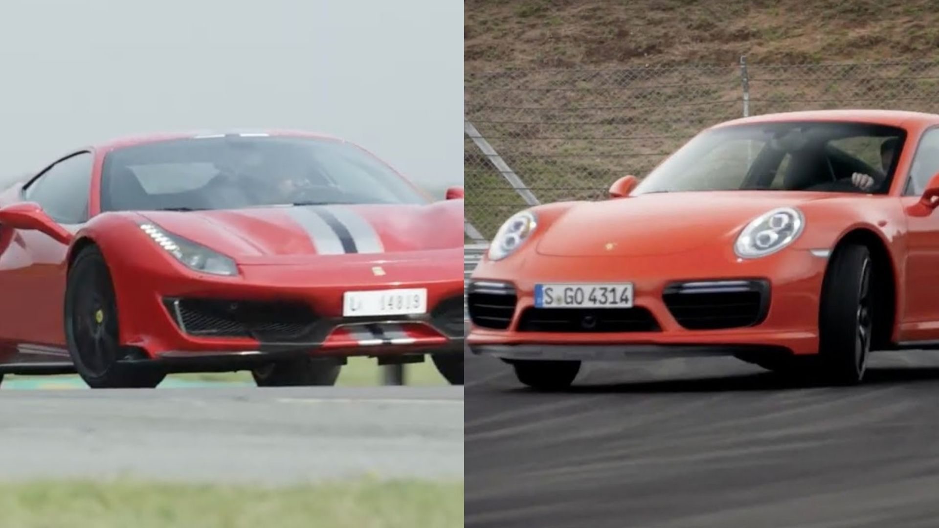 Ferrari 488 Pista vs Porsche 911 Turbo S