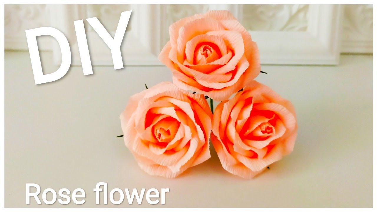 Creating decorative paper roses by hand