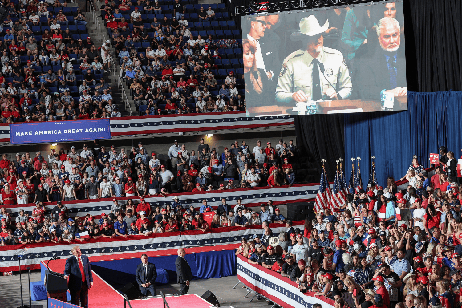 Donald Trump praises attendance at Texas rally: what videos show