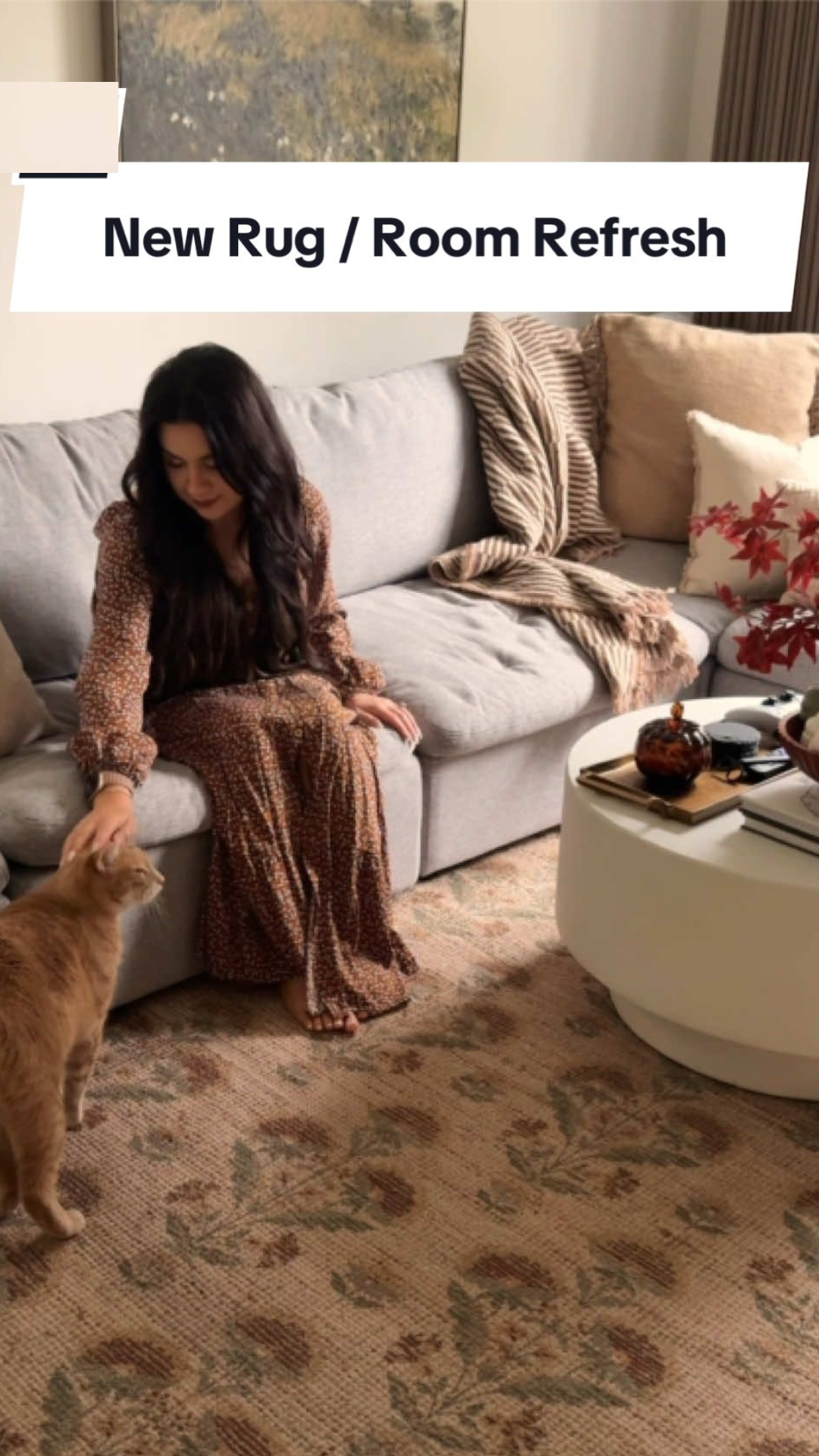 How a simple fall refresh made this media room feel cozy