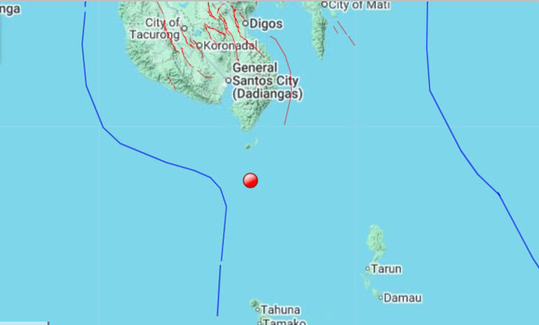 Magnitude 6.4 quake strikes off Davao Occidental