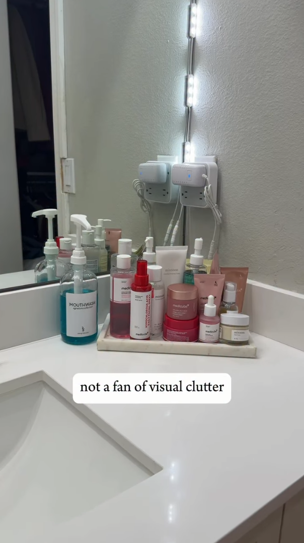 Quick and affordable skincare organization without any tools