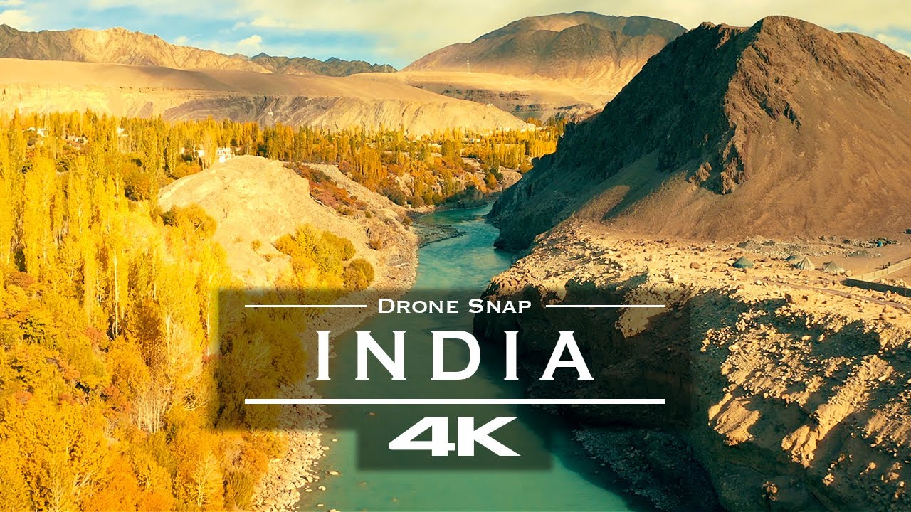 India in 4K stunning aerial journey through natural wonders