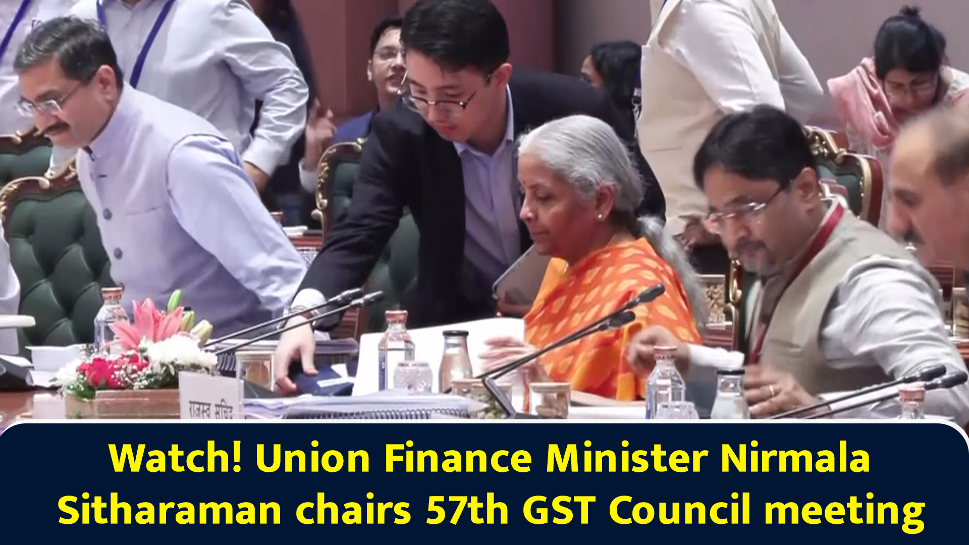 Watch! Union Finance Minister Nirmala Sitharaman chairs 57th GST ...