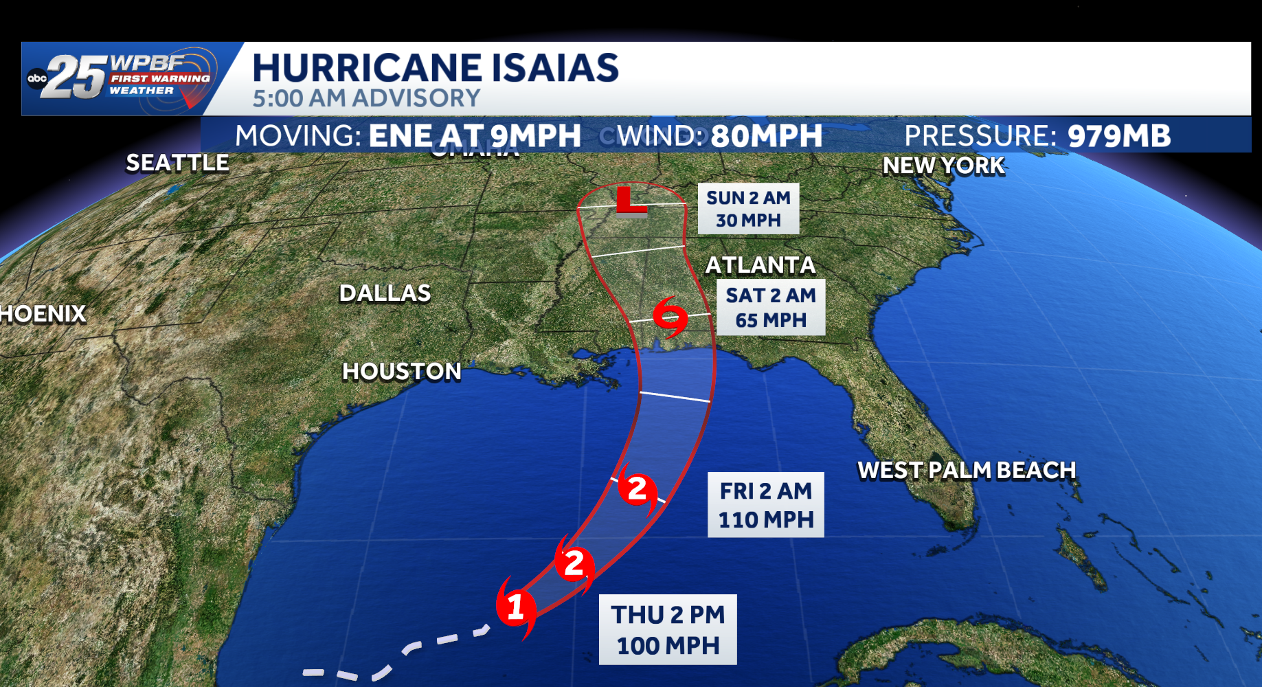 Isaias becomes first hurricane in 2026 Atlantic season
