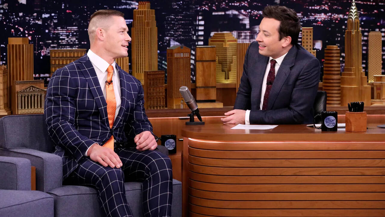 Why did John Cena crown Jimmy Fallon a WWE champion after his 17th ...