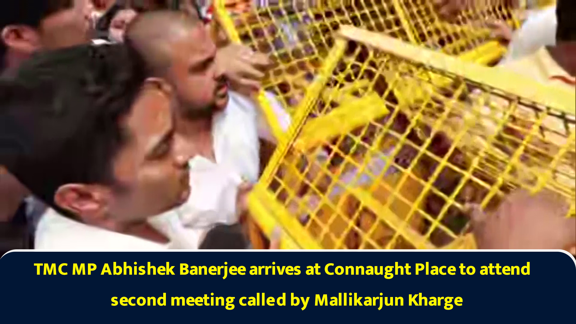 TMC MP Abhishek Banerjee arrives at Connaught Place to attend second ...