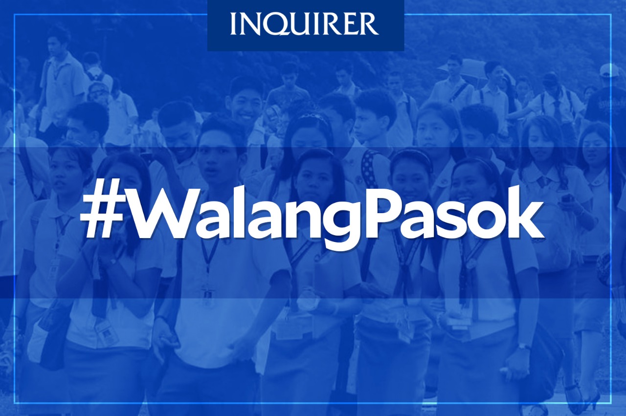 Walang pasok: Oct. 15 in-person classes suspended over poor air quality