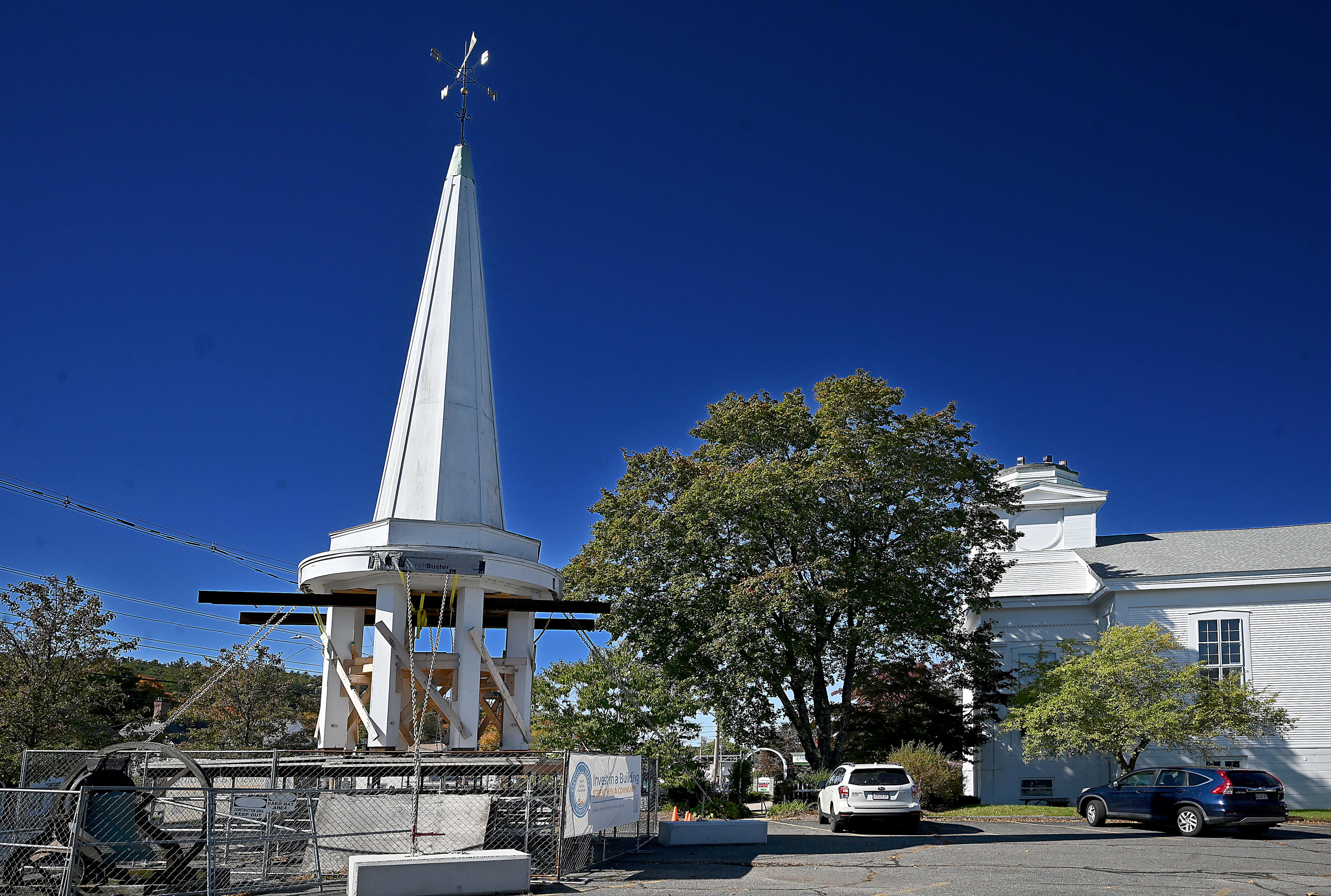 High hopes: Northborough church's steeple restoration project tolls on