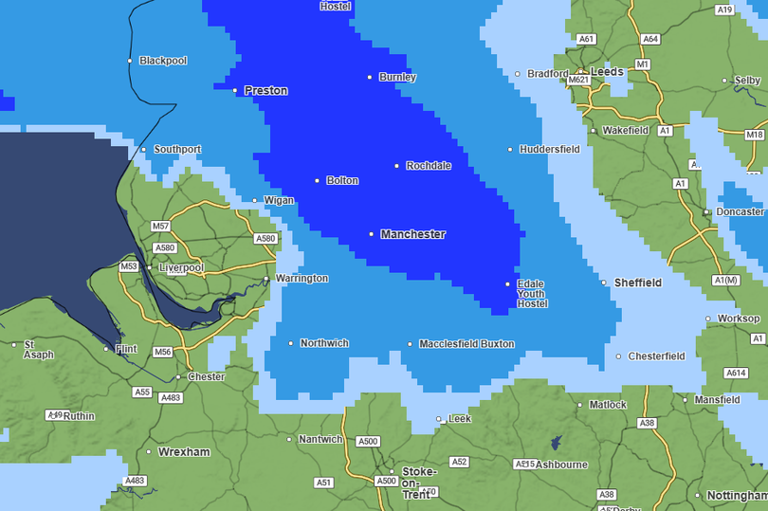 Exact time heavy rain forecast to hit Greater Manchester as 600-mile ...