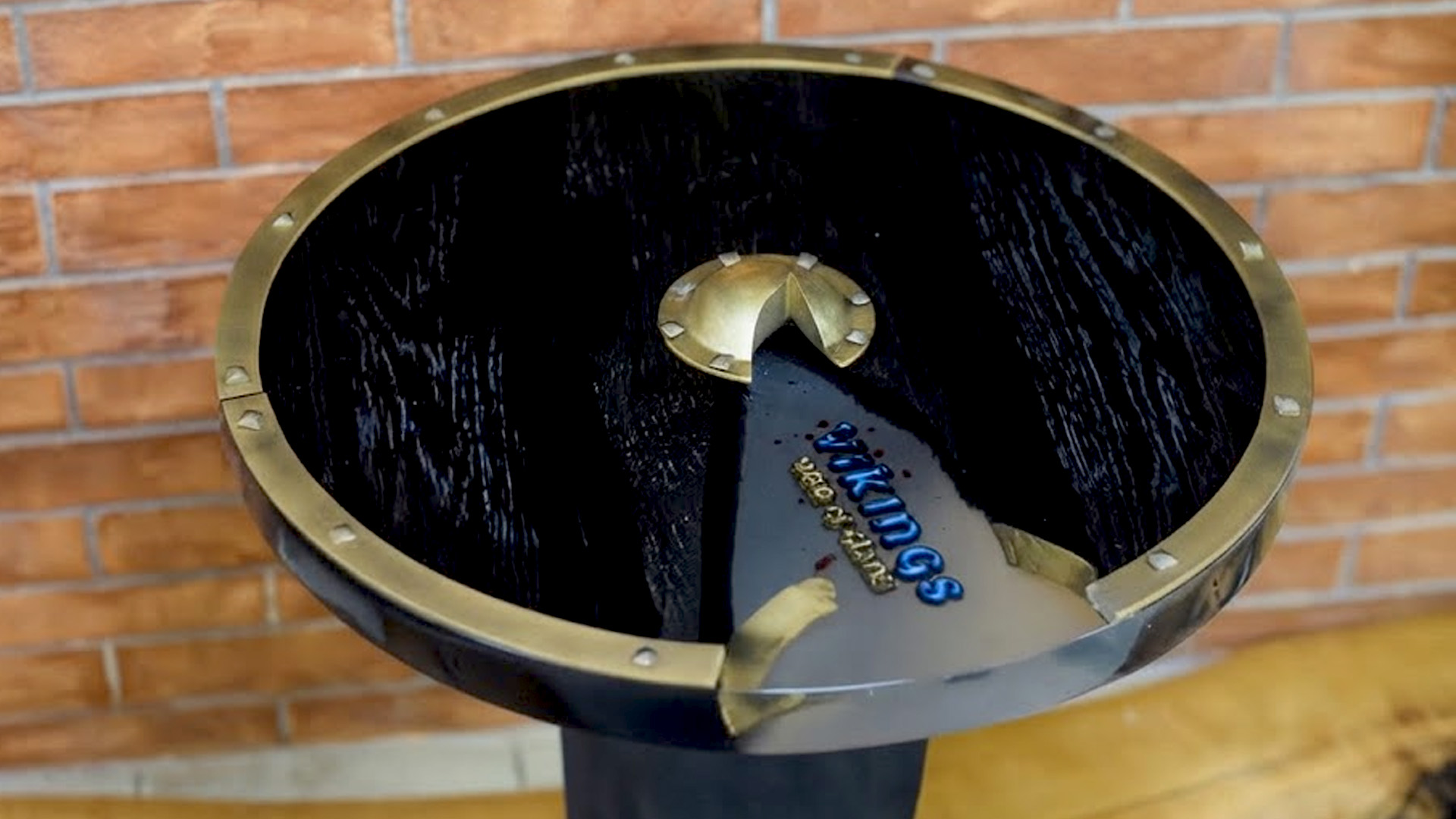 Building a viking shield table from 500-year-old wood
