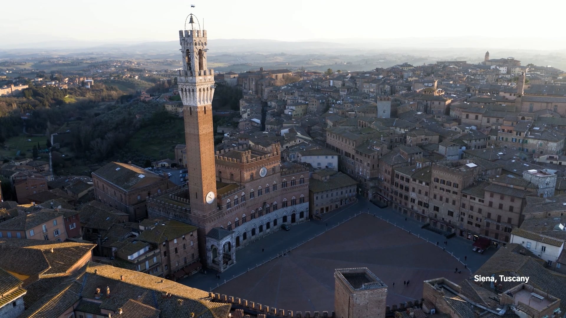 Exploring Tuscany's medieval history through stunning drone perspectives