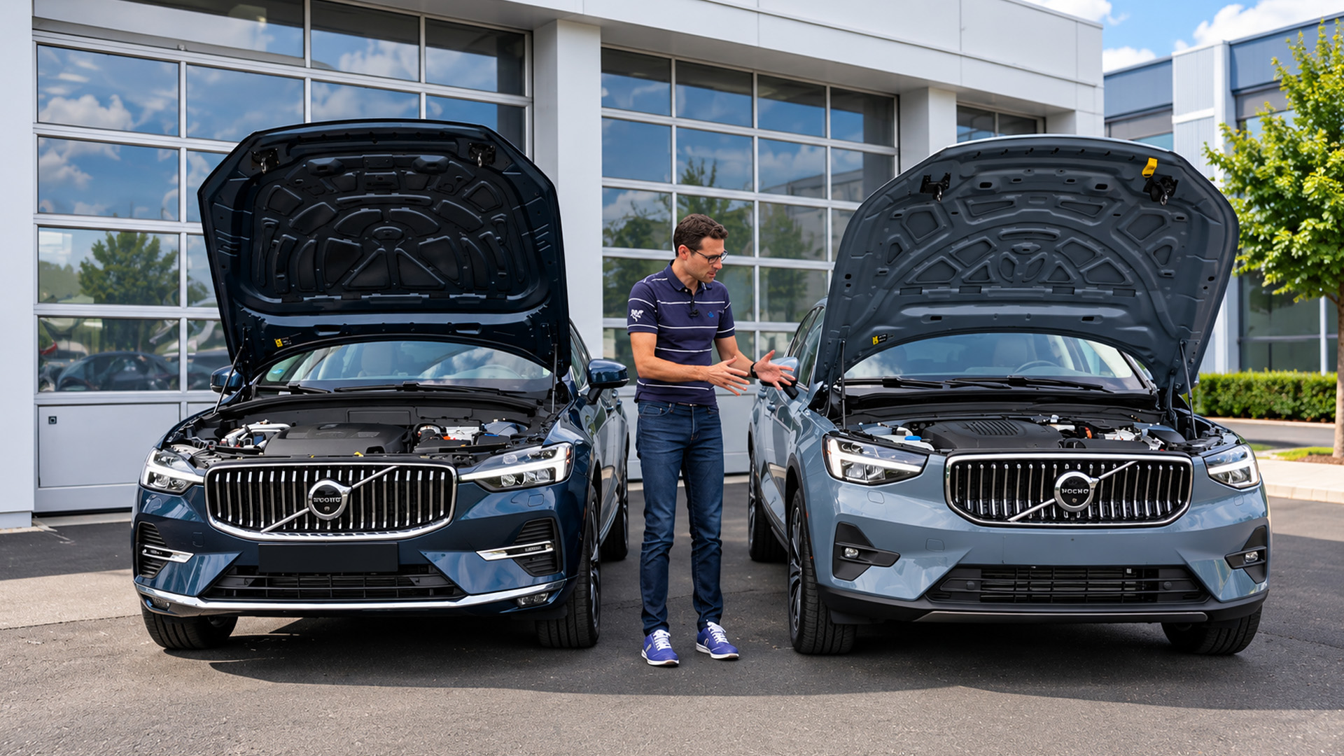 Engine bay inspection becomes part of the Volvo XC40 vs XC60 review