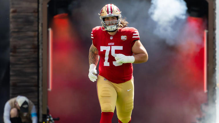 49ers guard Connor Colby shows speed on George Kittle's long touchdown