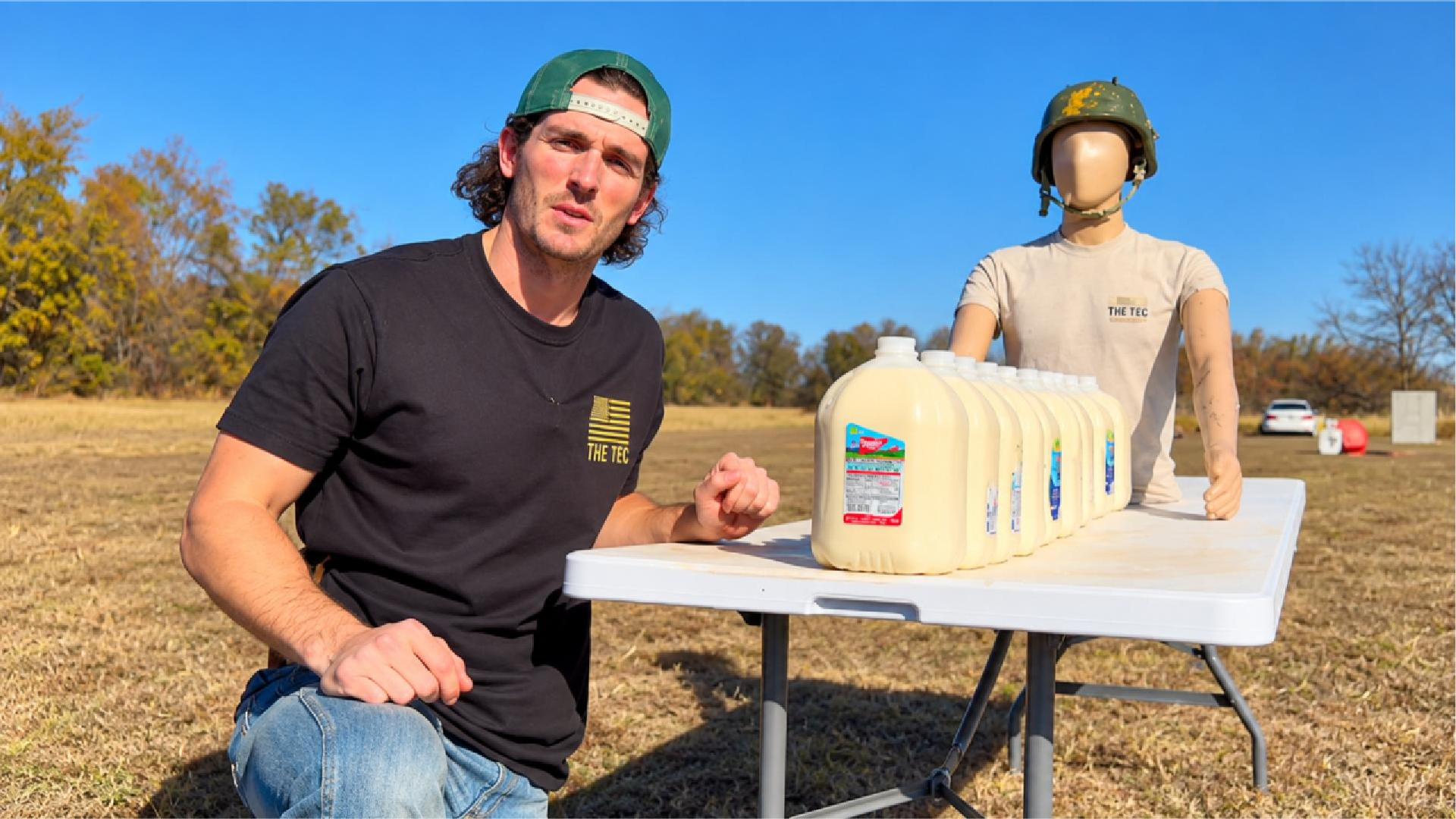 How many gallons of eggnog does it take to stop a bullet?