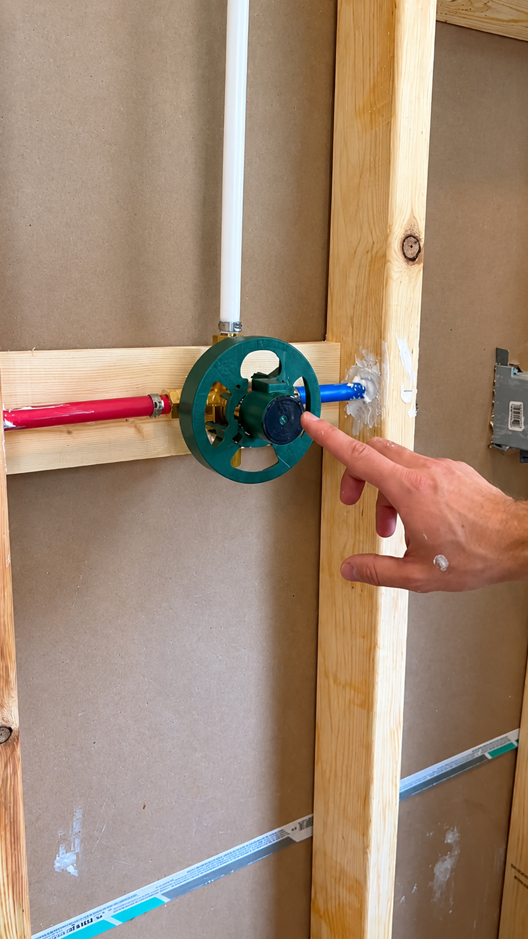 Quick tip for drilling plumbing holes