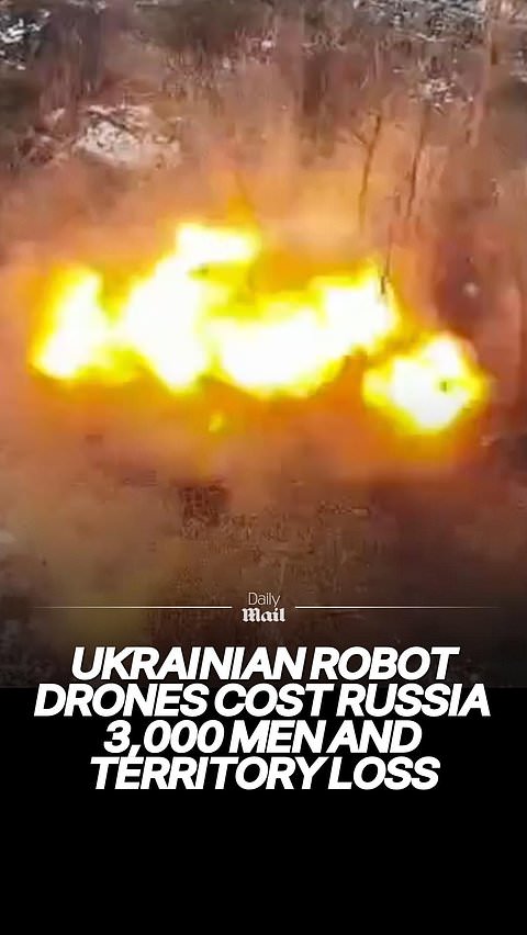 Ukrainian robot drones cost Russia 3,000 men and territory loss