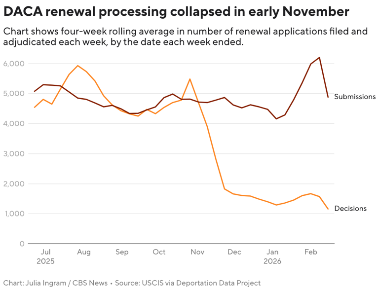 DACA renewal applications face record delays, costing some their jobs