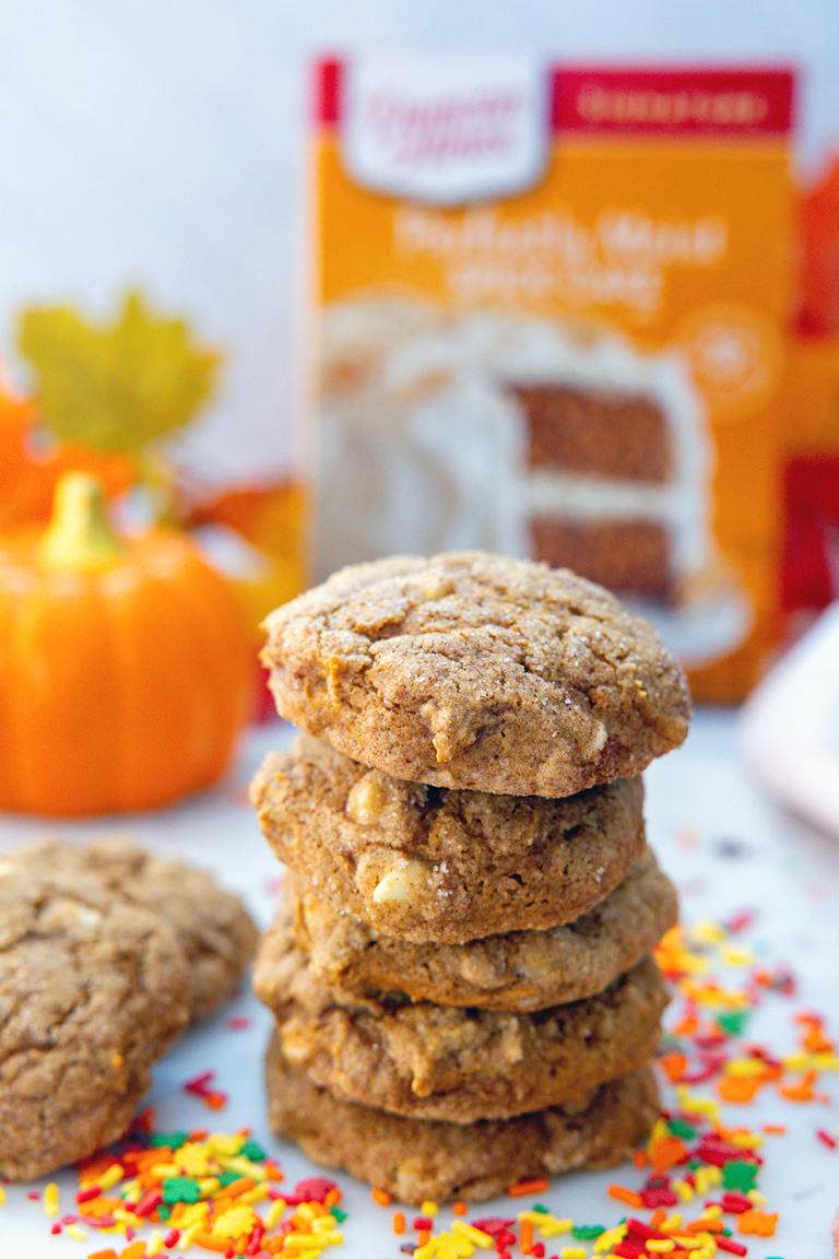 Pumpkin cookies with cake mix