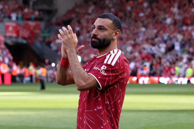 Mohamed Salah waved goodbye to Liverpool at the end of last season