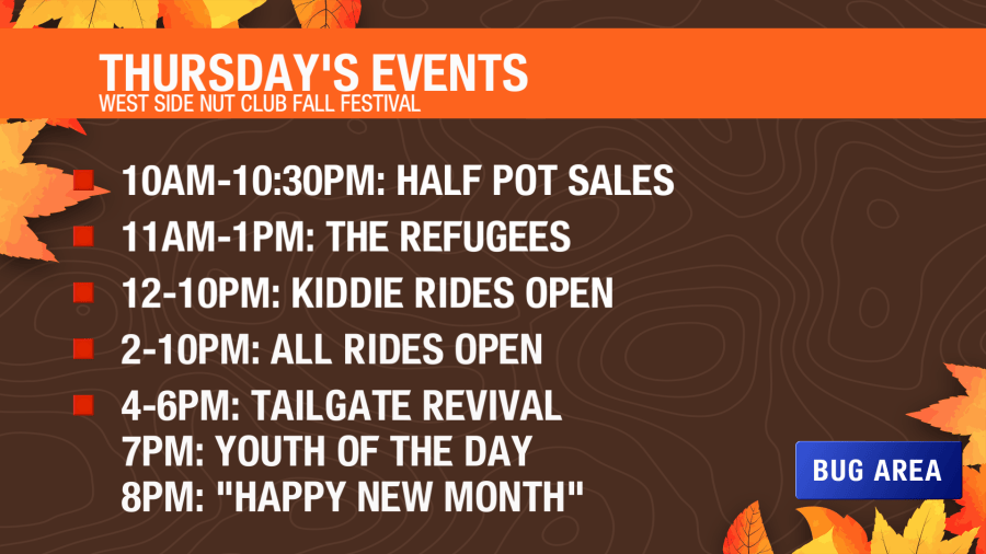 Fall Festival Day Four Schedule