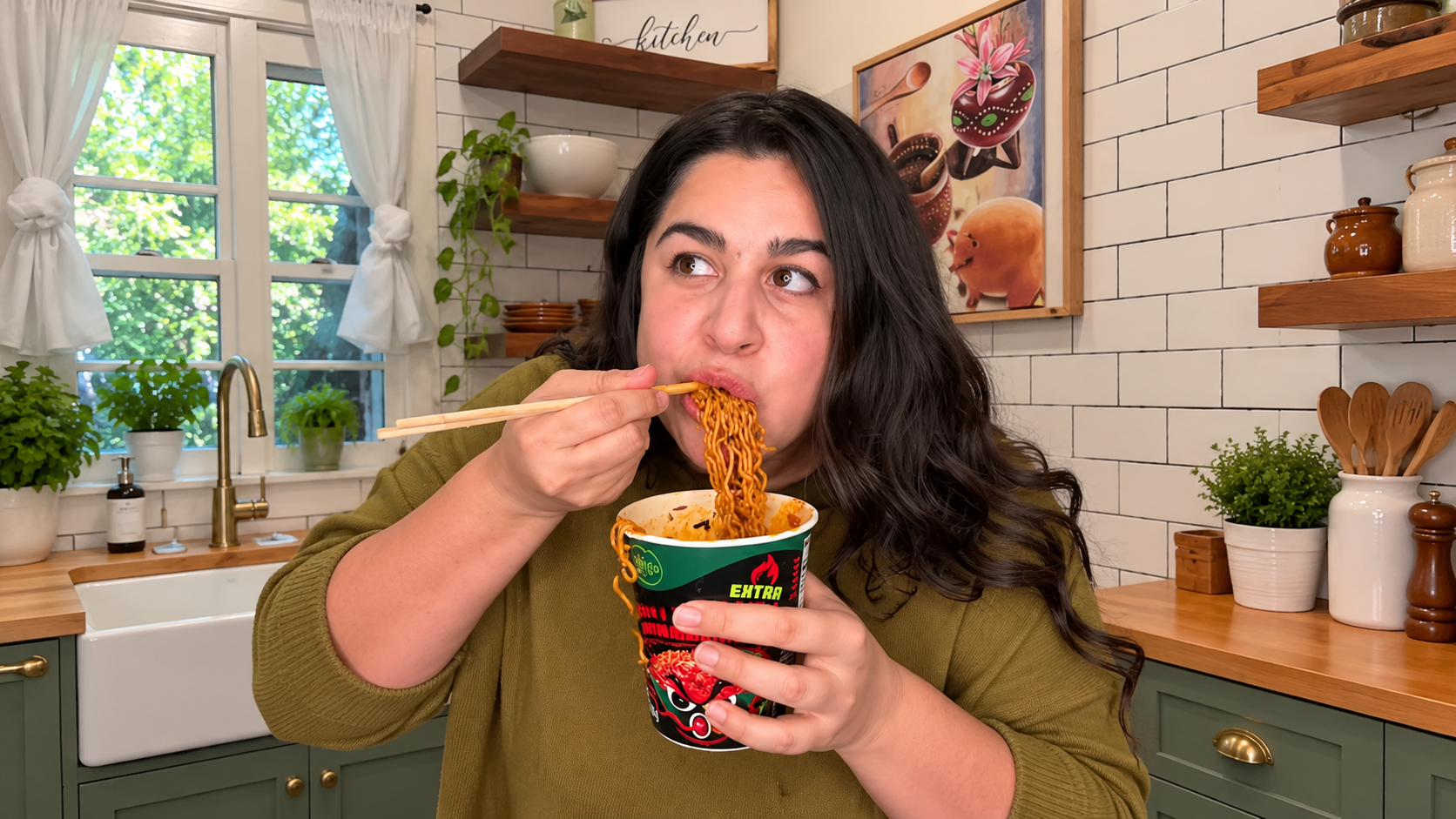 Dairy free rajas con crema birria ramyun and Puerto Rican arroz con ...