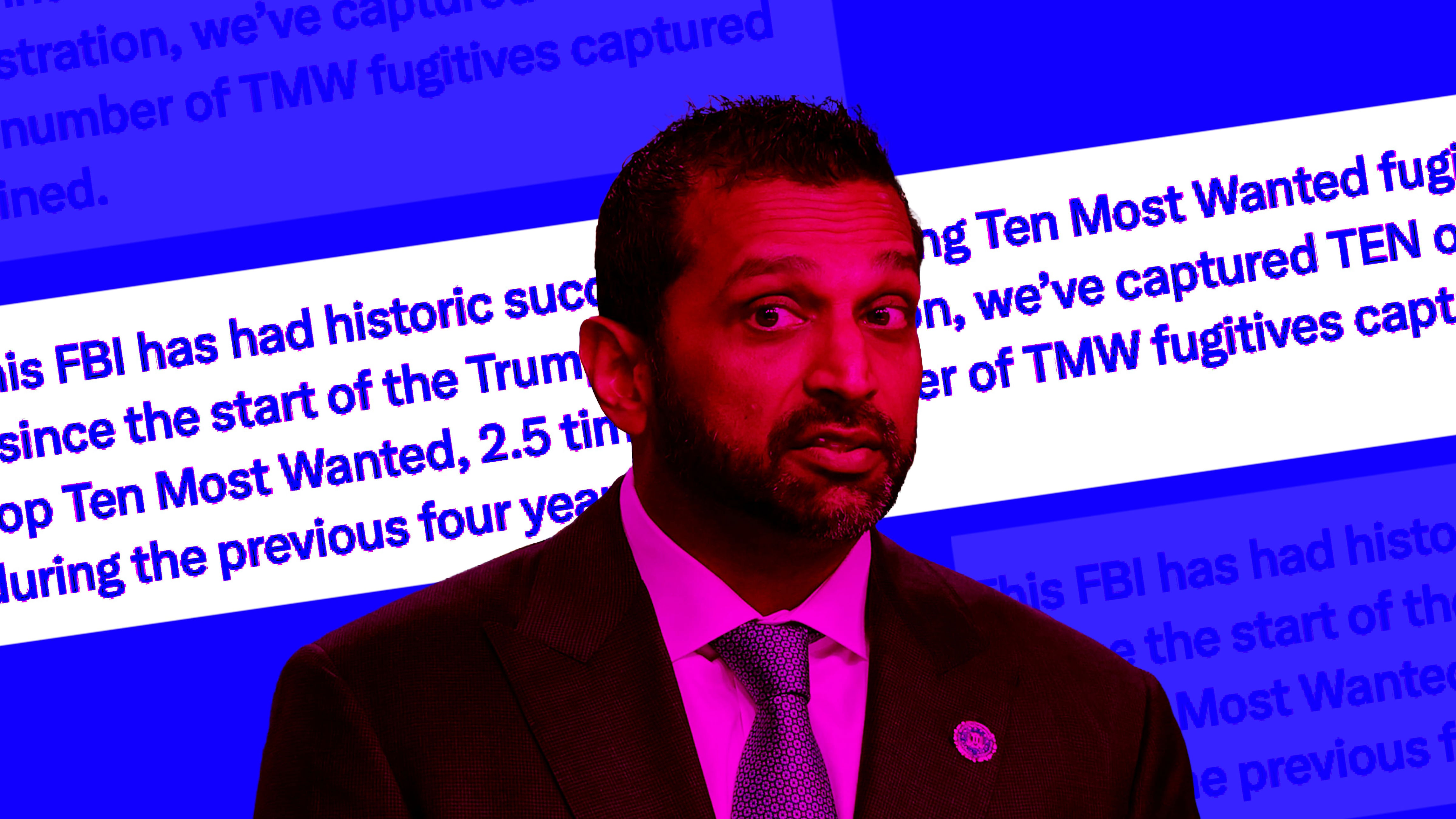 Kash Patel's most wanted boasts derided by FBI agents