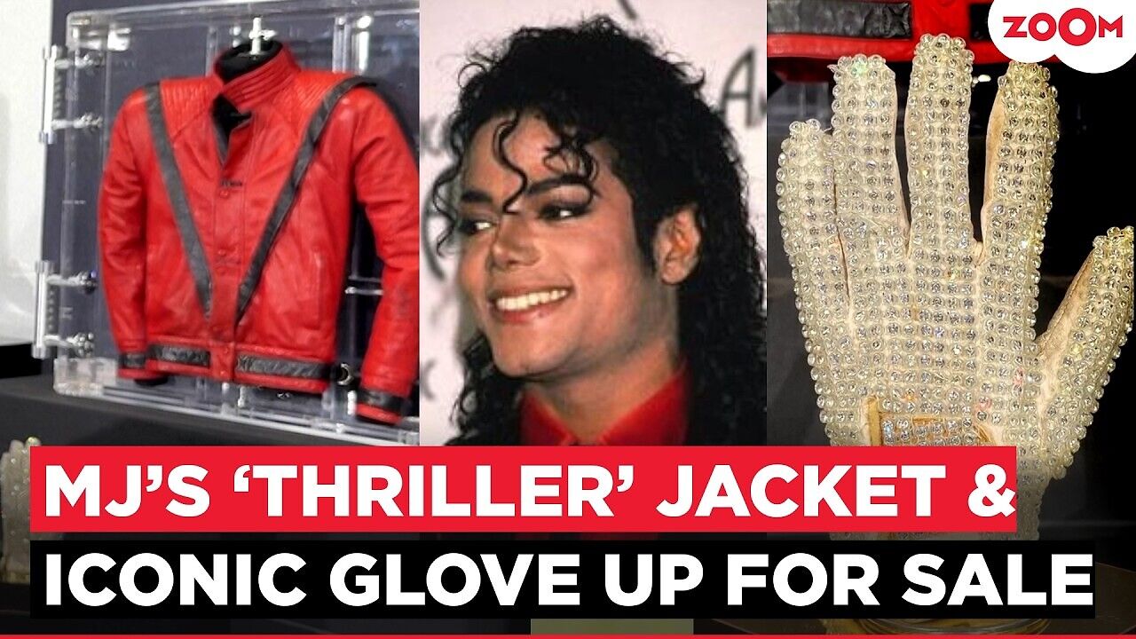 Michael Jackson’s iconic Thriller jacket and Motown 25 glove headed to ...