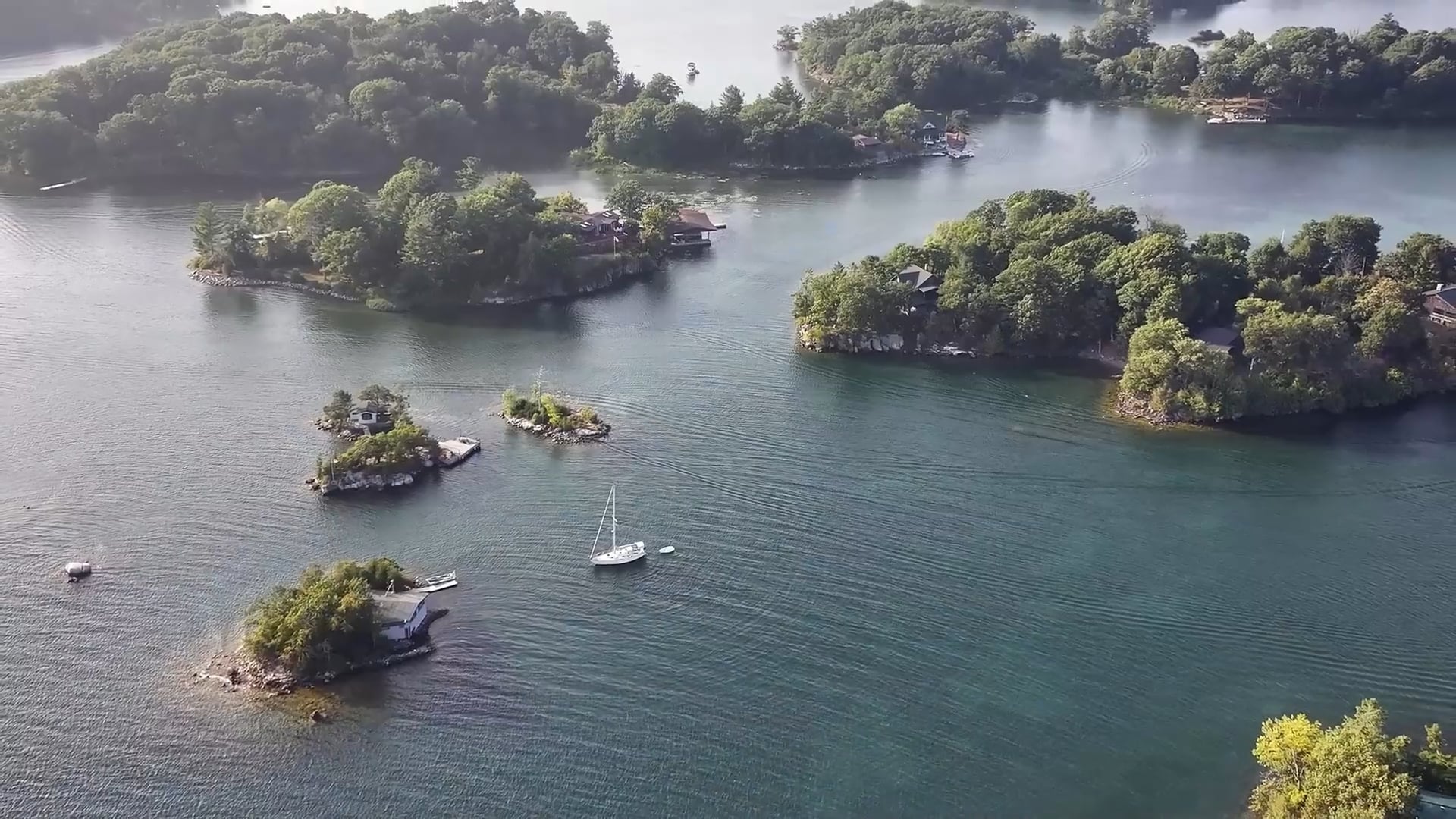 Thousand Islands From Above, Drone Explores the Canada USA Border