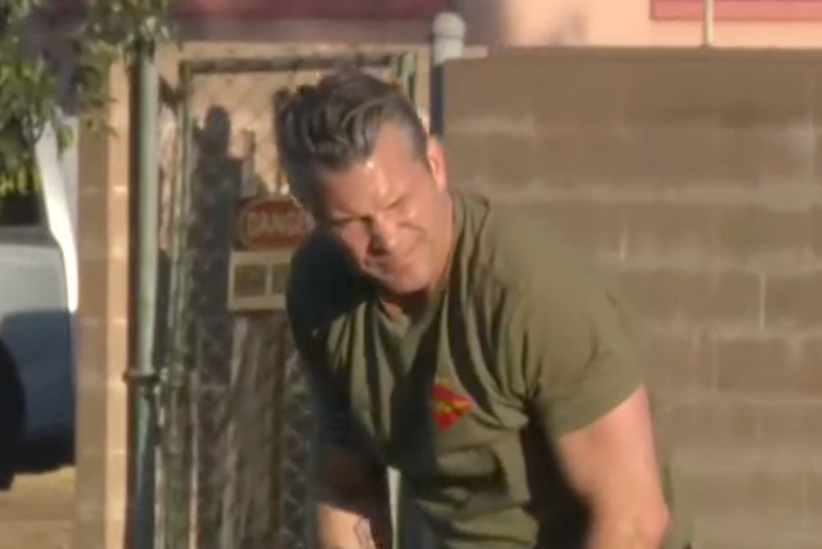 Hegseth mocked after failing to keep up in military training exercise