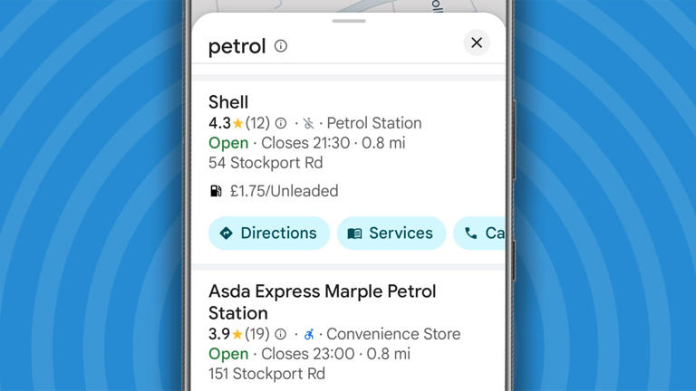 UK drivers can now see live local fuel prices in Google Maps and Waze