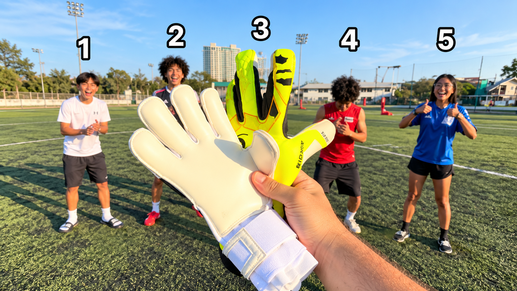 Football trick shot challenges: goalkeeper gloves, sand hole rolls ...