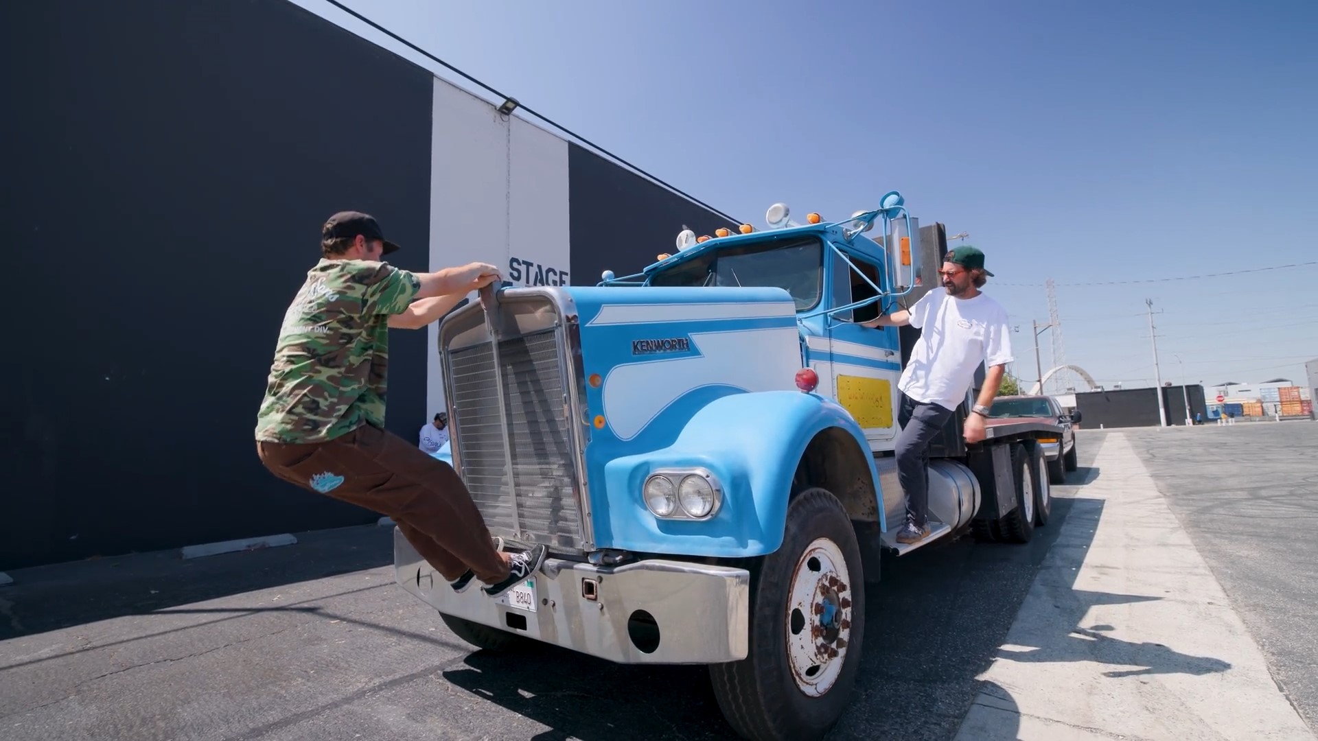 We brought a classic semi truck back and gave it away