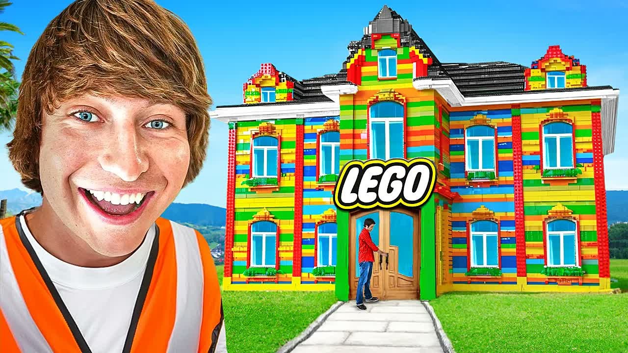 Matthew Beem built a full-size house out of LEGO bricks
