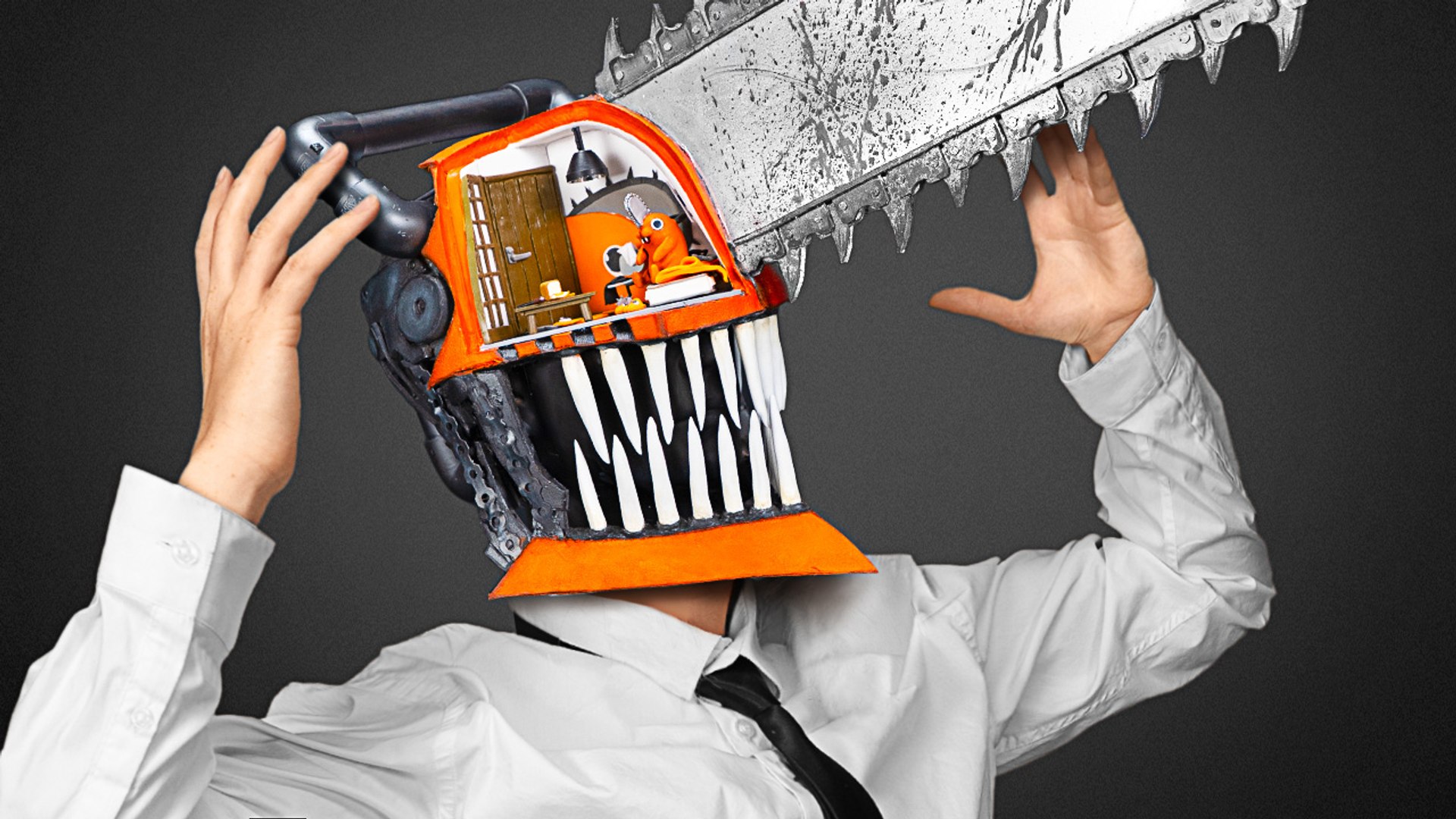 Building a Chainsaw Man helmet with a secret Pochita room