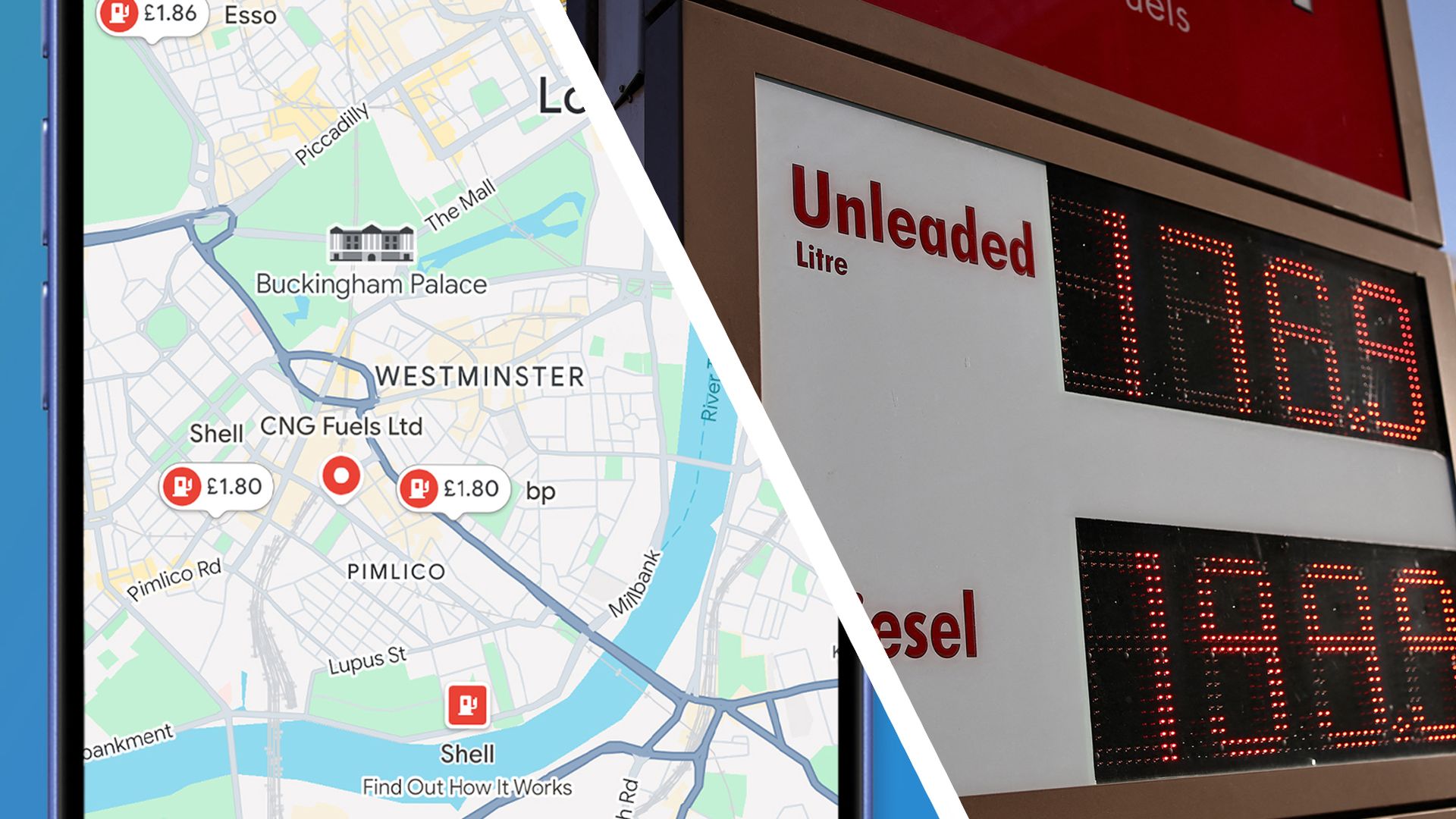 UK drivers can now see live local fuel prices in Google Maps and Waze