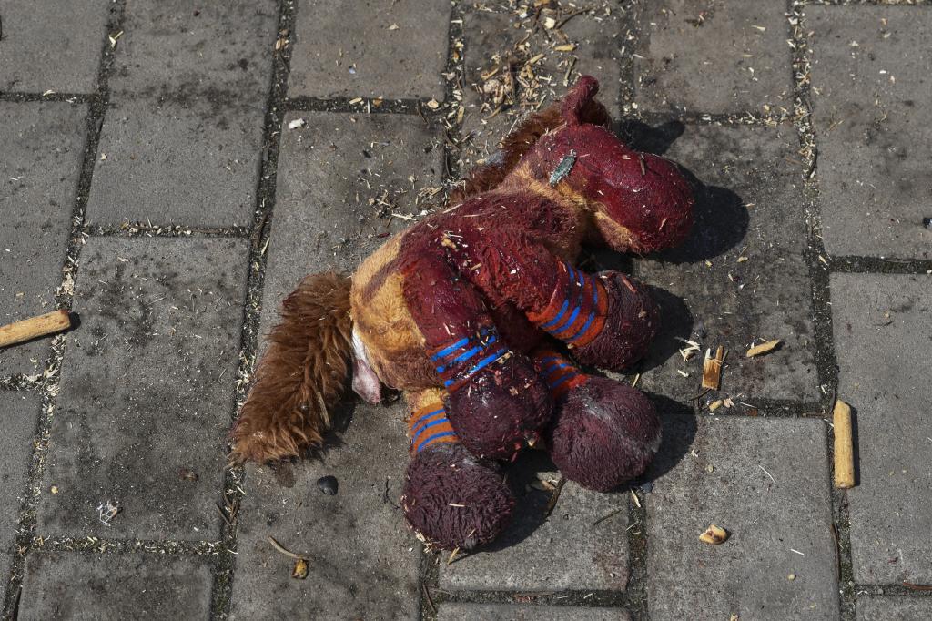 Dozens dead on the streets after a Russian attack at a bus stop in Ukraine