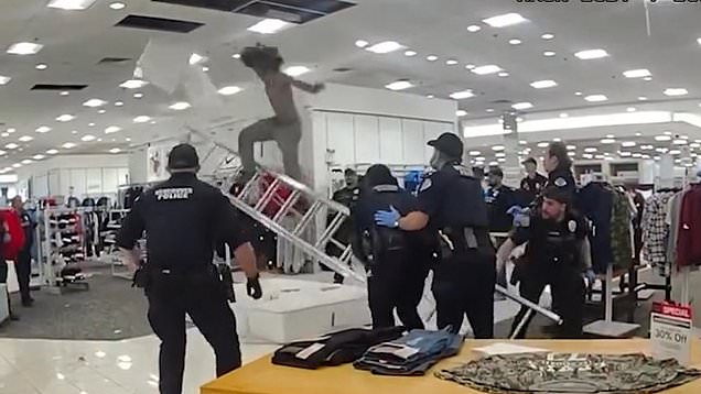 Police catch man crawling around in department store ceiling