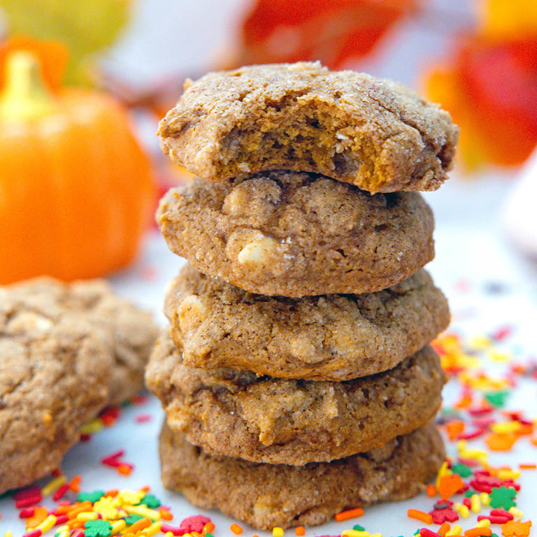 Pumpkin cookies with cake mix