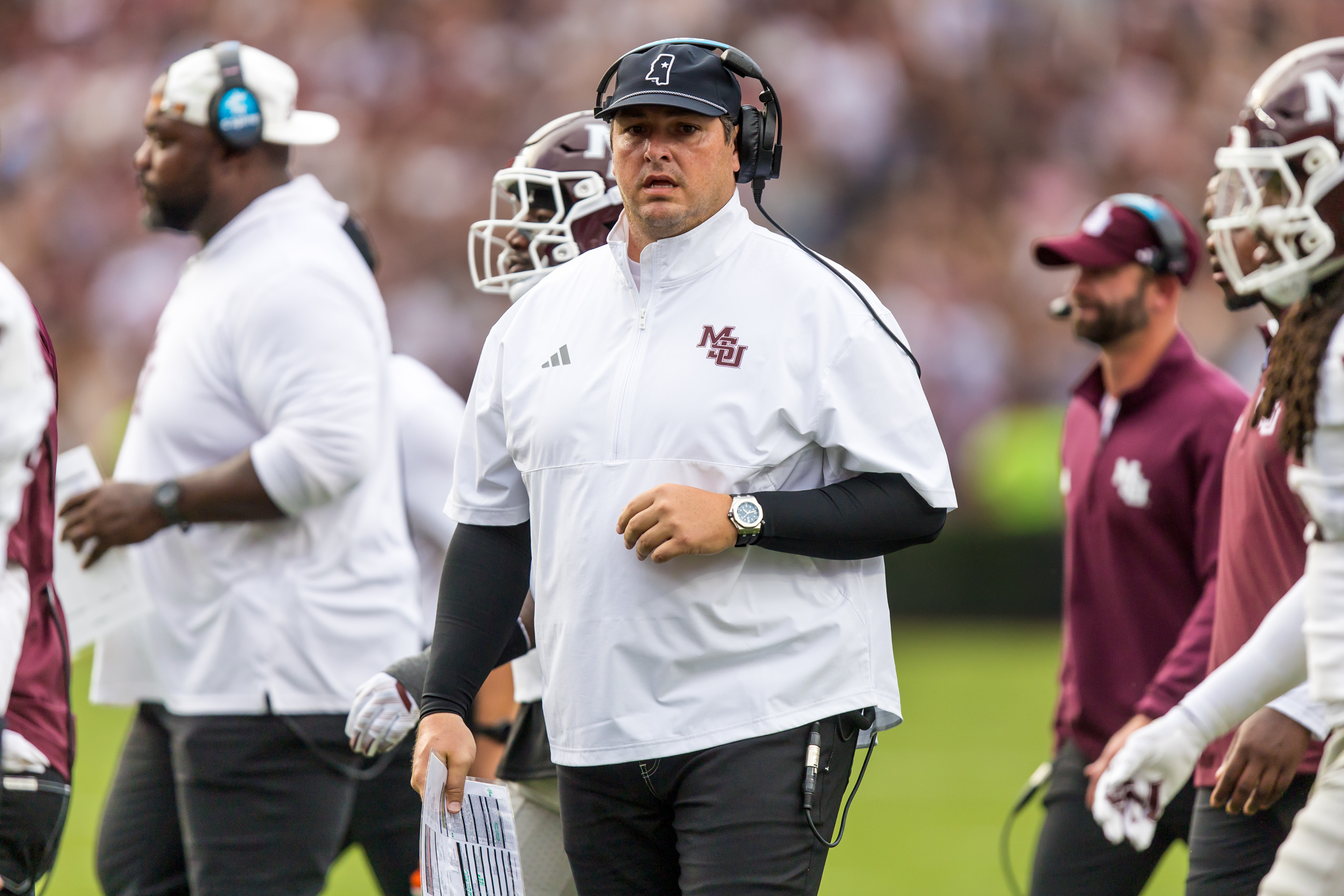 Fine line: Mississippi State HC Jeff Lebby speaks on managing health ...