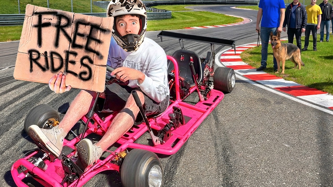 I took strangers on my drift kart
